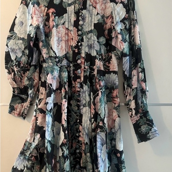 Zimmermann Black Floral Long-Sleeve Maxi Dress - Picture 3 of 6